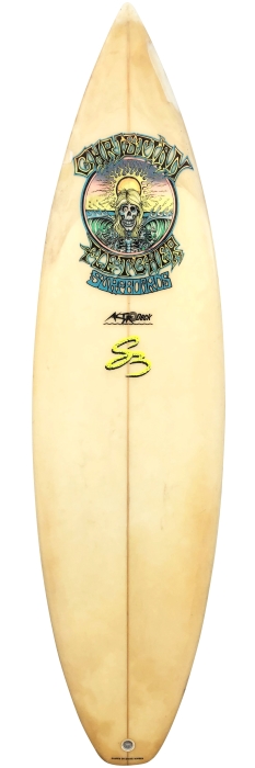 Christian Fletcher surfboard by Steve Boysen (1989)