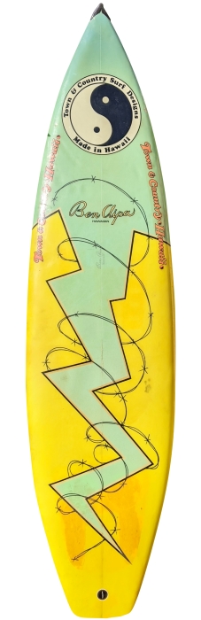 Town & Country (T&C) surfboard shaped by Ben Aipa (1987)