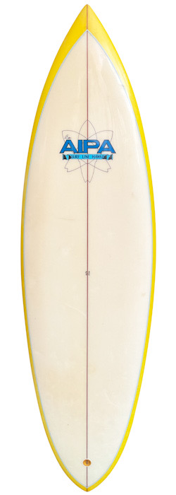 AIPA Surfline Hawaii single fin shaped by Ben Aipa (1977)